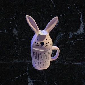 Rae Dunn Bunny Kisses Mug with topper